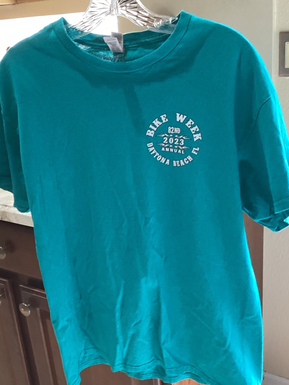 Gildan Teal Bike Week Daytona Beach 2023 Short Sleeve Tee